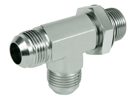 Adjustable tee screw-in union - JIC-BSP