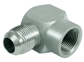 Angle screw union 90° - JIC-NPT