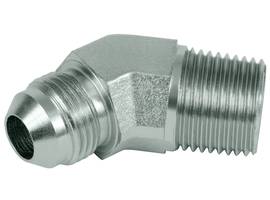 Angle screw-in union 45° - JIC-NPT