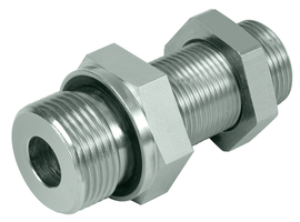 Screw-in bulkhead fitting BSP-Metric